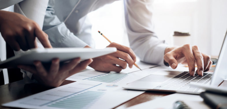 Man working on Debt capital markets