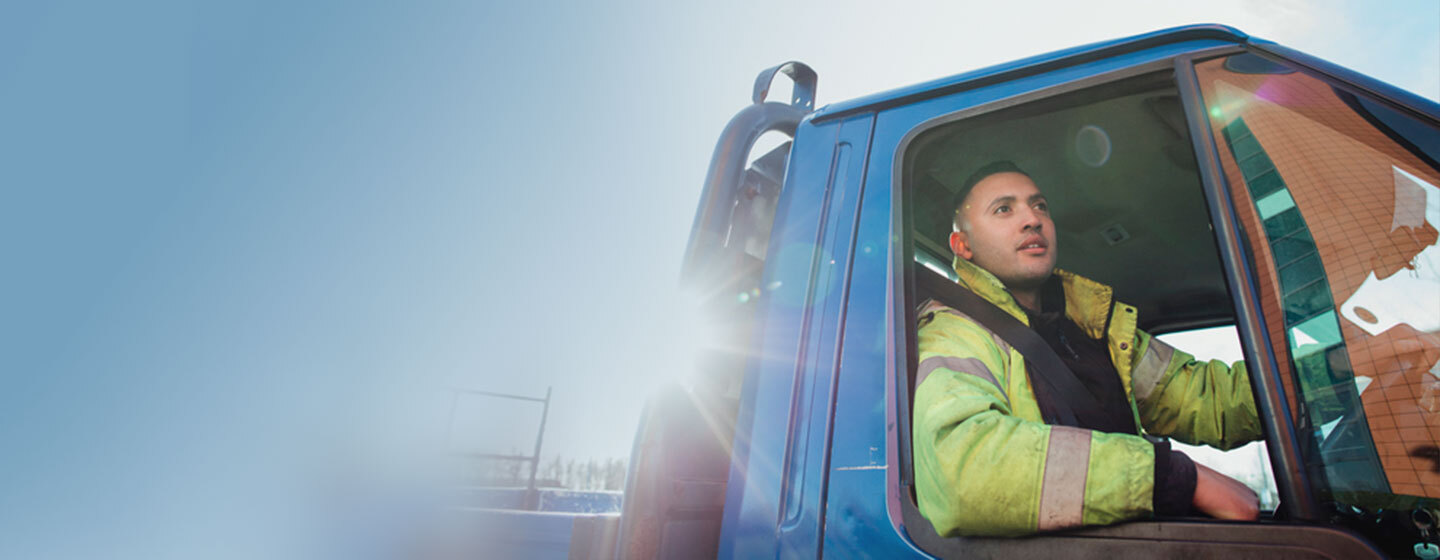 Driver at work