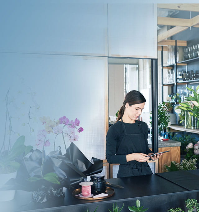 Flower shop owner
