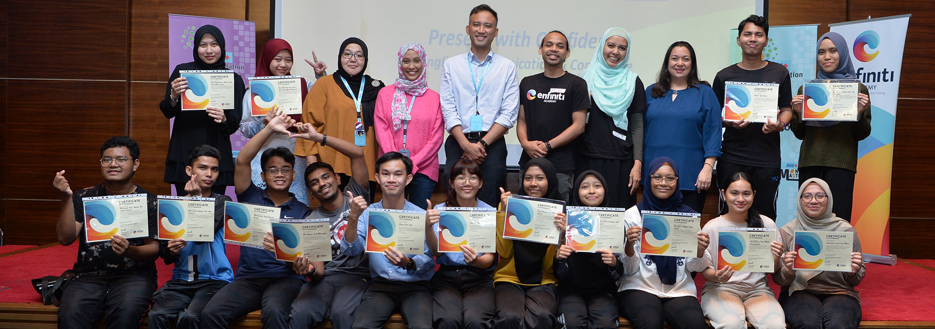RHB X-cel Star English Communications Confidence Training banner